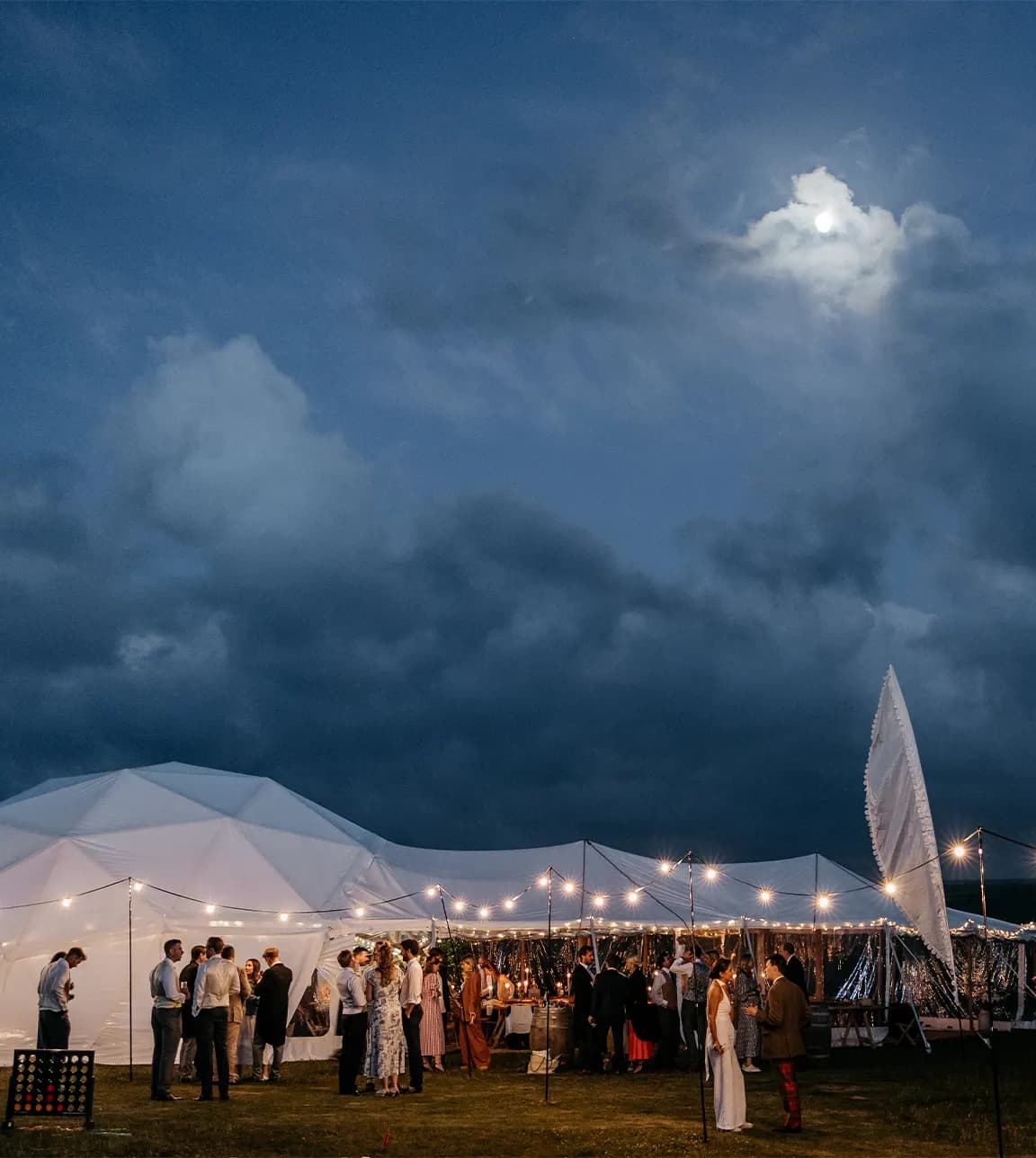 wedding day marquee celebration