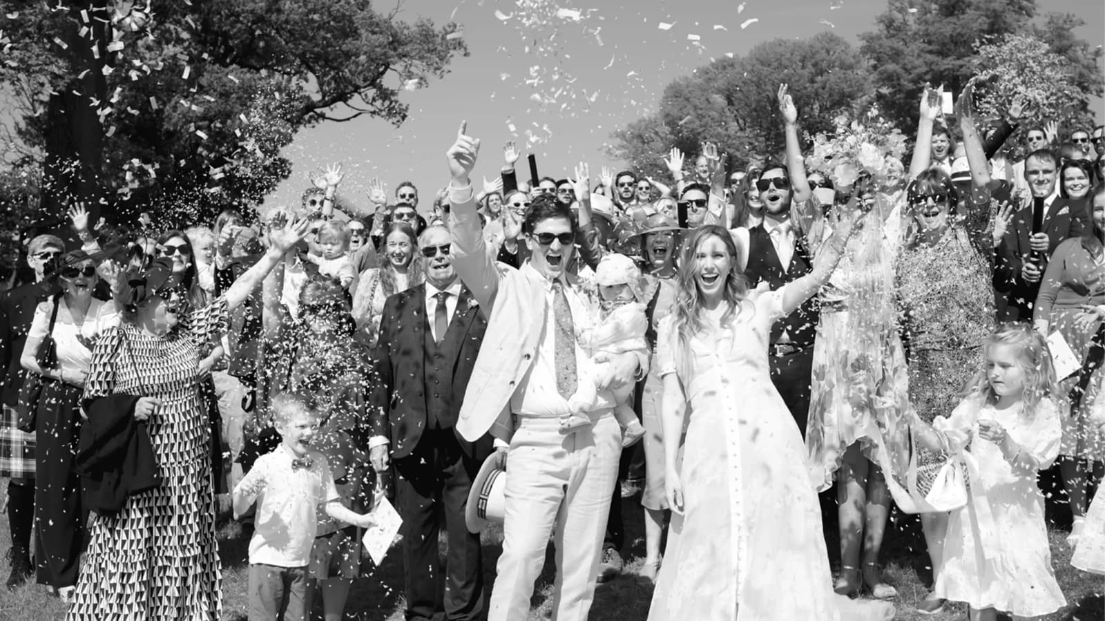 wedding celebrations party bride and groom