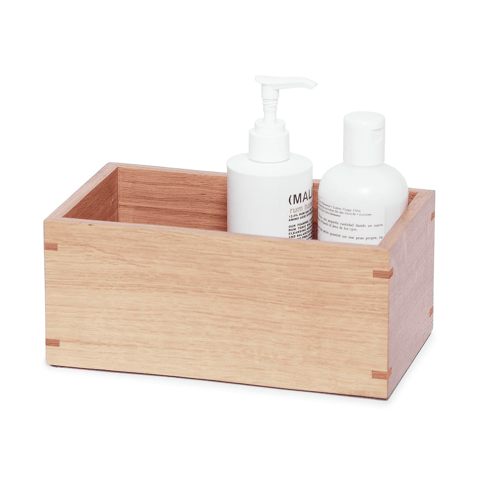 Mezza Storage box, H10 x W23 x D14cm, Oak