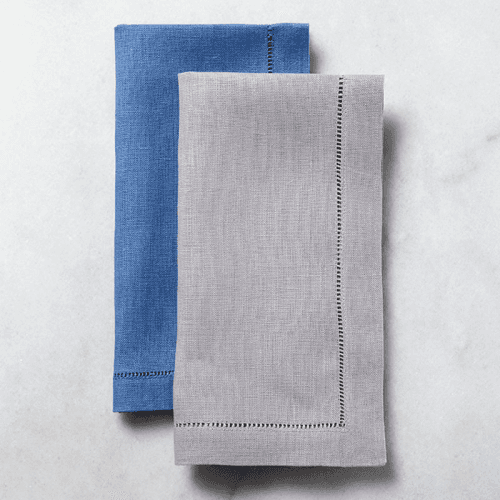 Image showing the Festival Set of 4 Cocktail Napkins, W15 x L23cm, Grey product.