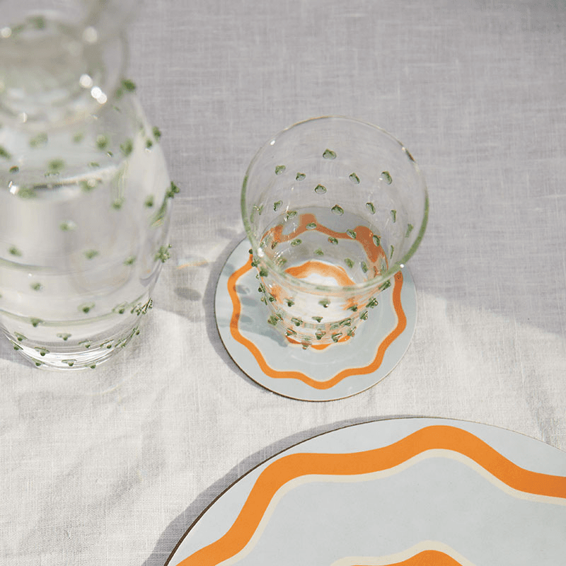Flowerama Set of 6 Coasters, D10cm, Multi