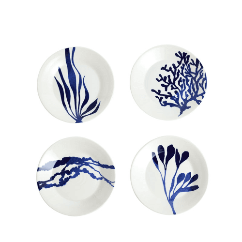 Image showing the Pacific Set of 4 Tapas Plate, D16cm, Blue product.