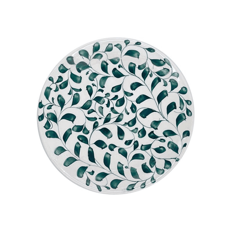 Scroll Side Plate, D19cm, Green