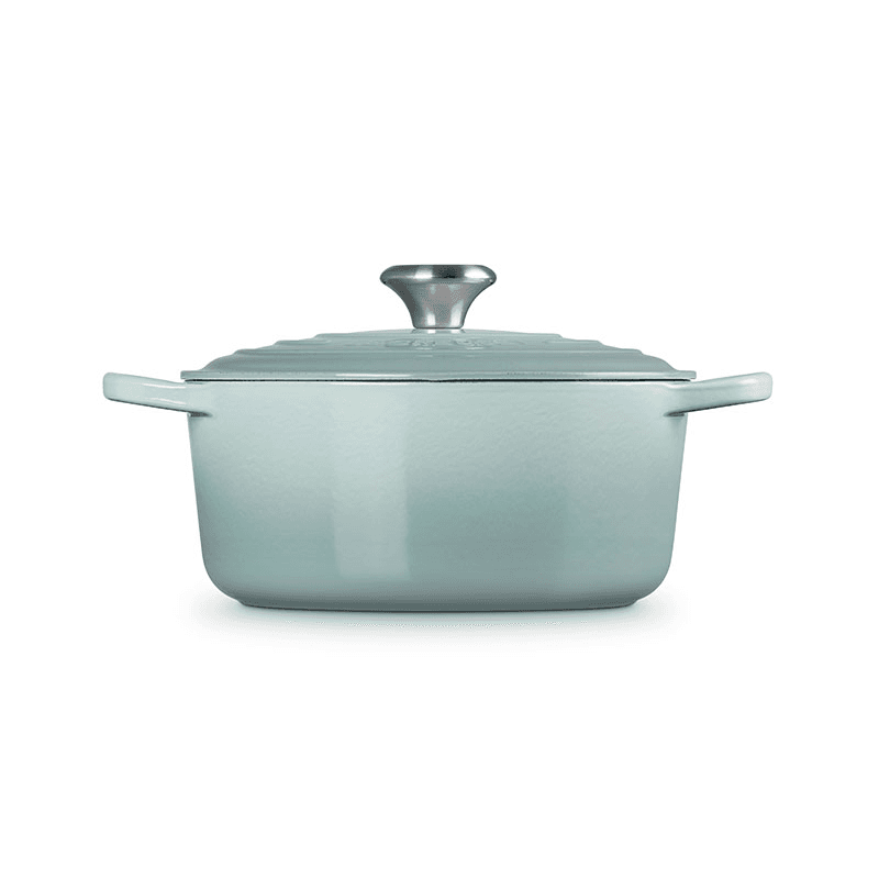 Cast Iron Round Casserole, 24cm, Sea Salt