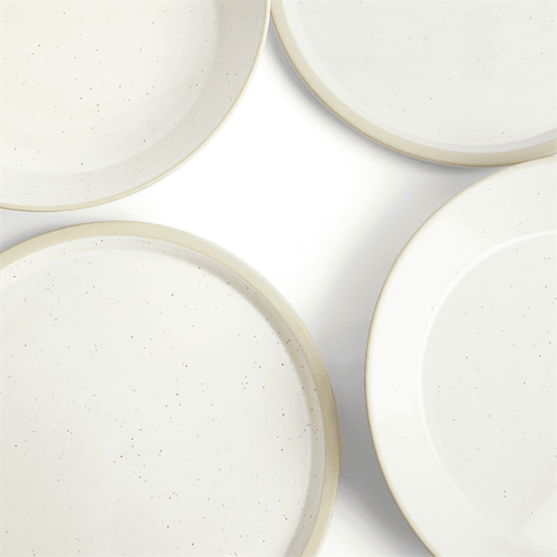 Urban Dining 4 Piece Bowl and Plate Set, D25cm, White