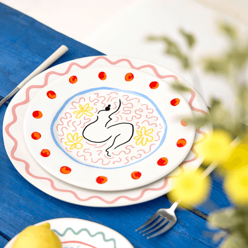 Image showing the Summer Bliss Lady Salad/Dessert Plate, D22cm, Multi product.