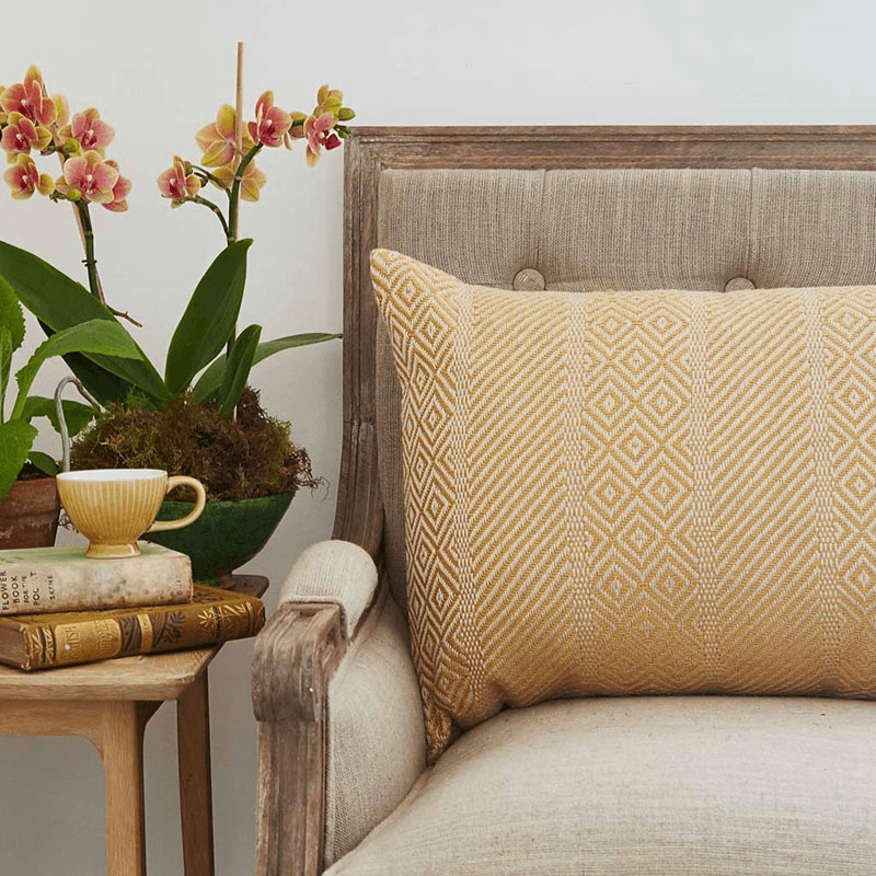 Minerva Cushion 45 x 45cm, Gold, 45x45, Gold