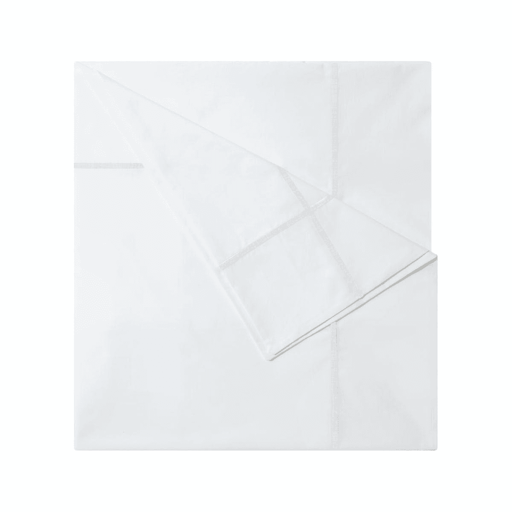 Athena - 500 Thread Count Cotton Percale Super king duvet cover, 260 x 220cm, Blanc