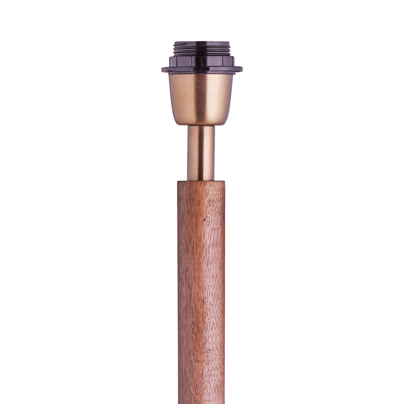 Skellig Floor Lamp, H142cm, Burnt Wood