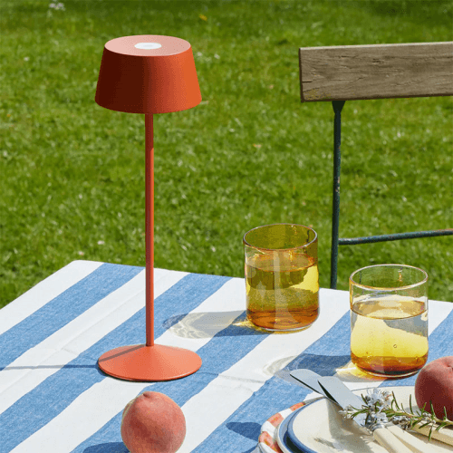 Image showing the Scoon Rechargable Lamp, H32cm, Rust product.