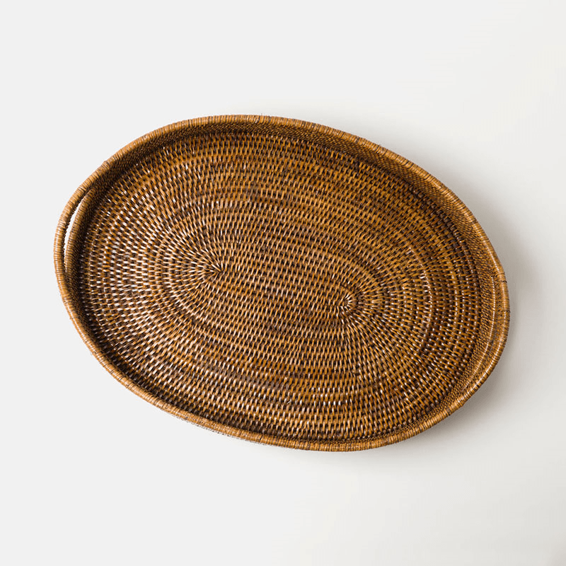 Pegu Rattan Tray, 55 x 40cm, Brown