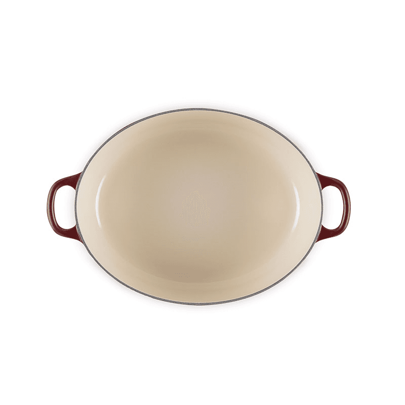 Signature Cast Iron Oval Casserole, 27cm, Garnet