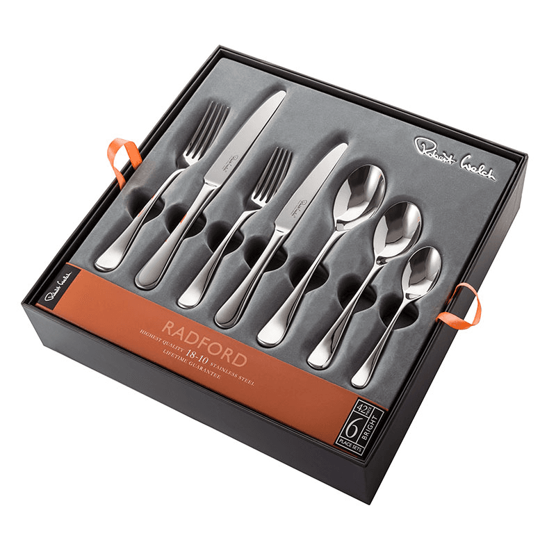Radford Bright 42 Piece Cutlery Set, Stainless Steel