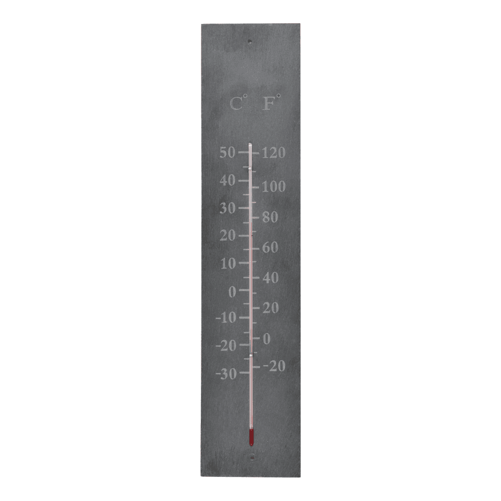 Thermometer, H45 x D1 x W10cm, Slate
