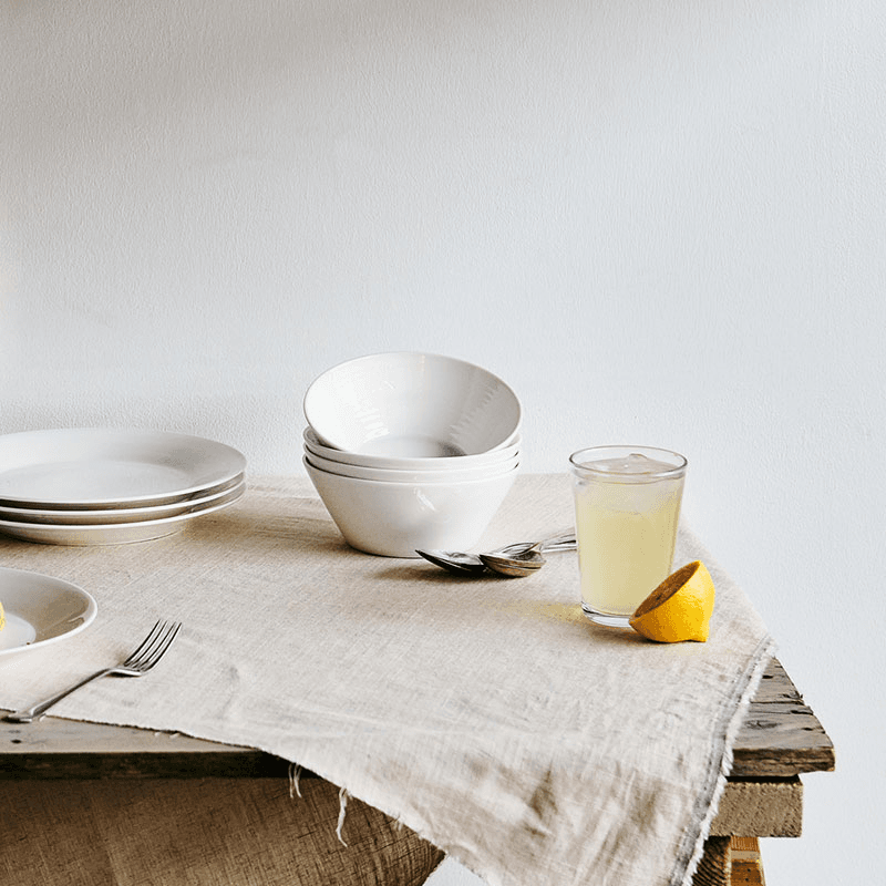 Pure 12 Piece Dinnerware Set, White