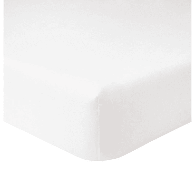 Triomphe - 300 Thread Count Cotton Sateen Super king fitted sheet, 180 x 200cm, Blanc