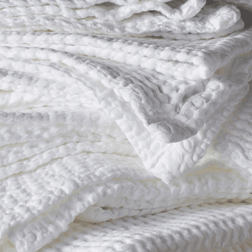 Image showing the Cotton Waffle Towel, Hand Towel, White product.