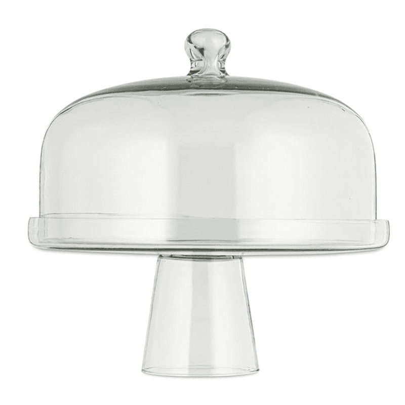 Banjara Glass Dome Cake Stand, D30cm, Clear