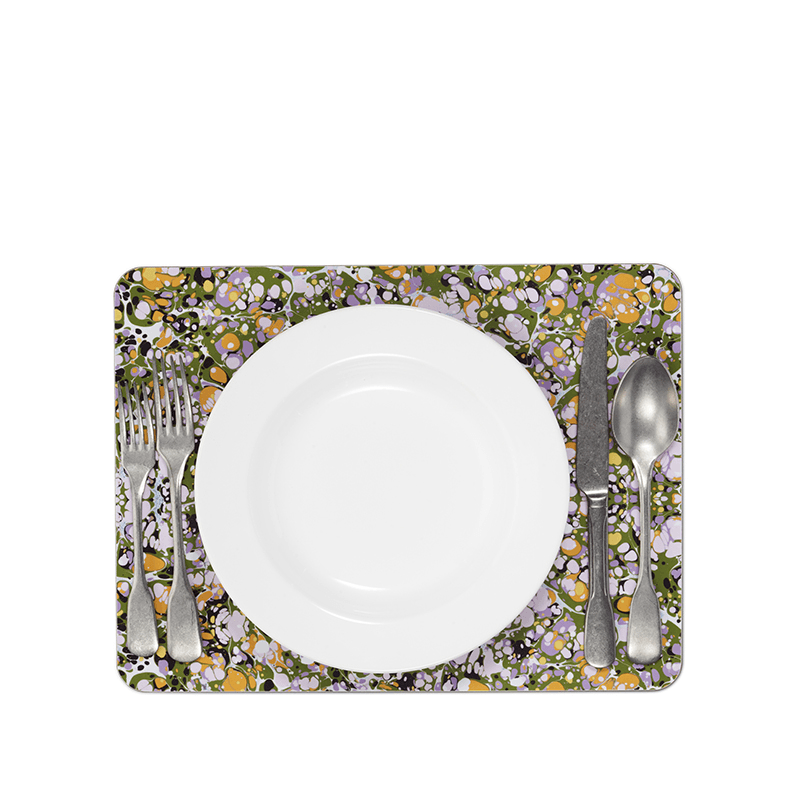 Marble Cork Backed Placemat, W38cm x L29cm, Multi