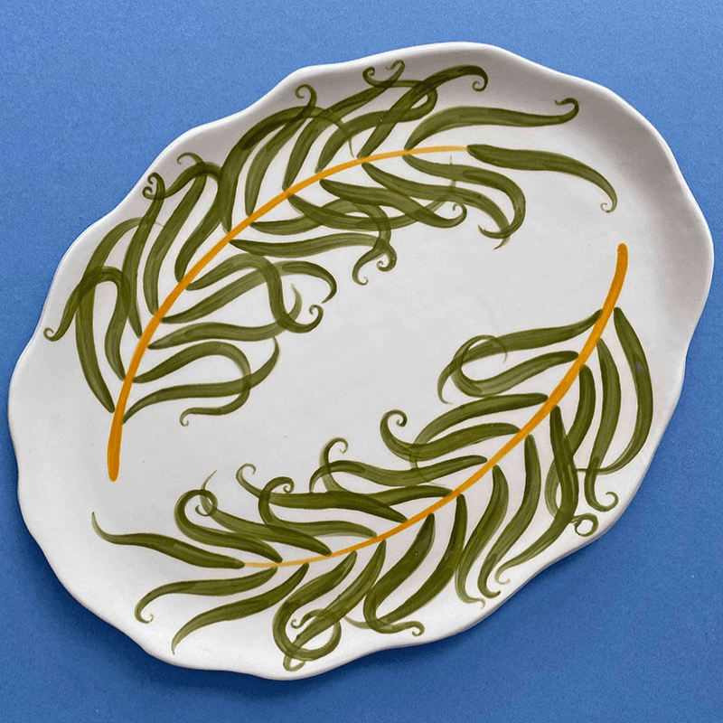 Minnie-Mae Studio Willow Bough Serving Platter, 22cm x 28cm x 1cm, Multi