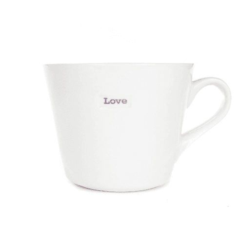 Image showing the 'Love' Bucket Mug - 350ml; Lilac product.