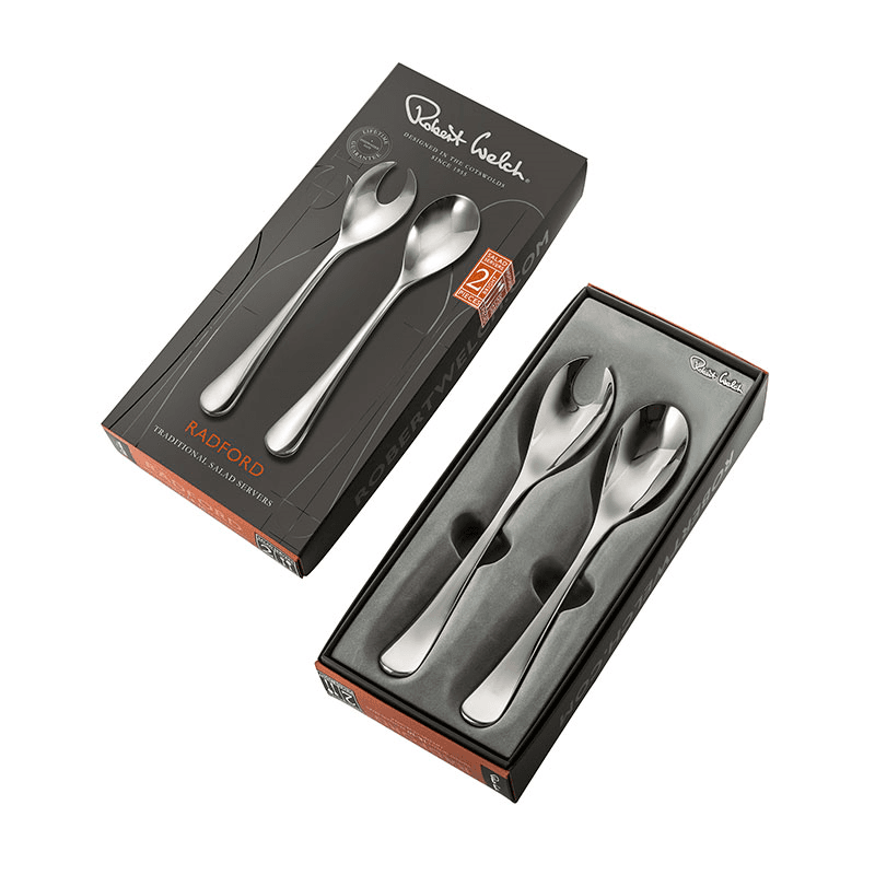 Radford Bright Salad Servers, Stainless Steel