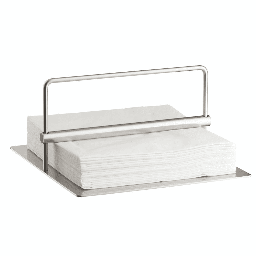 Peter Holmblad Napkin holder, H10 x L19 x W19cm, Satin Stainless Steel