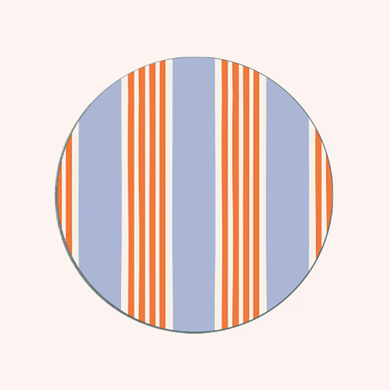 Amalfi Stripes Set of 6 Coasters, D10cm, Multi