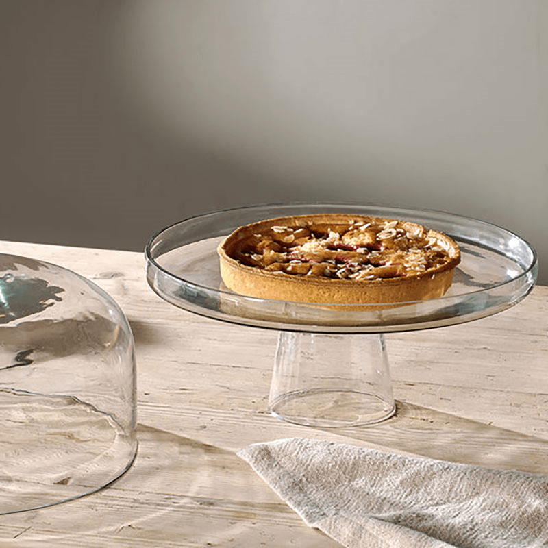 Banjara Glass Dome Cake Stand, D30cm, Clear