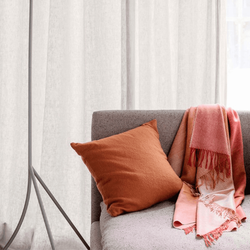 Horizon Plaid Throw, H200cm x W130cm, Pompeian Red/Terracotta