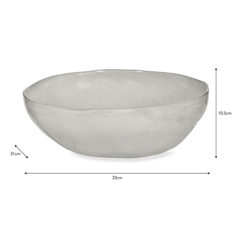 Ithaca Salad Bowl, D33cm, White