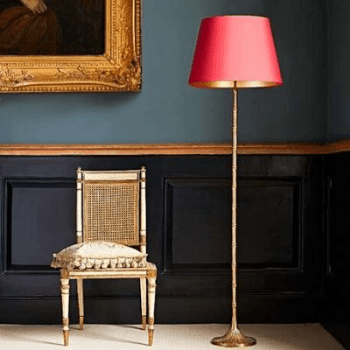 Image showing the Floor Lampbase, Bamboozle, Antique Brass, 140cm product.