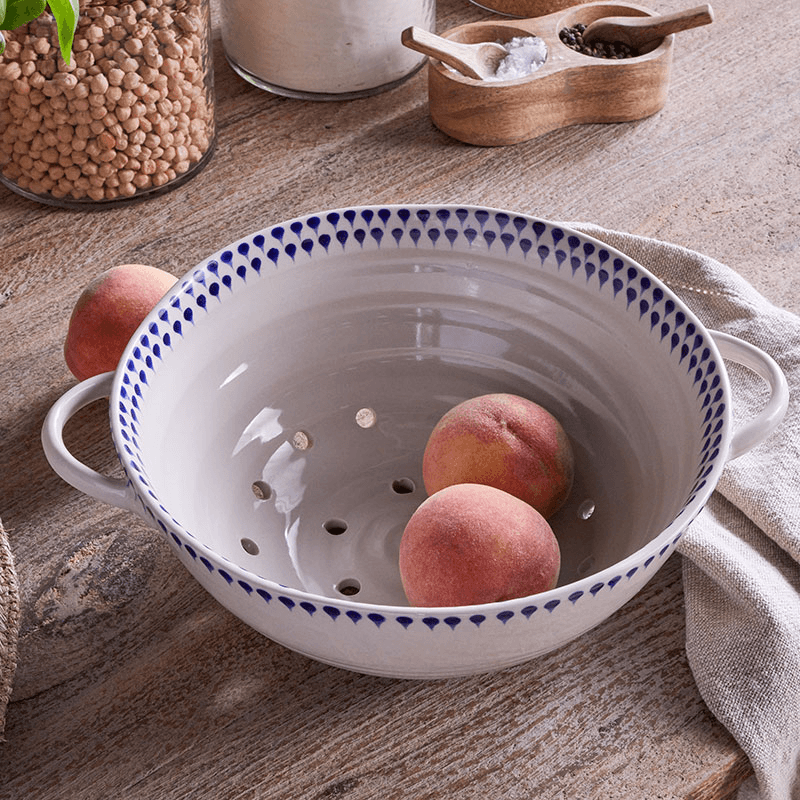Indigo Drop Colander, D30cm