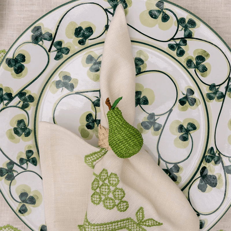 Pear Set of 4 Napkin Rings