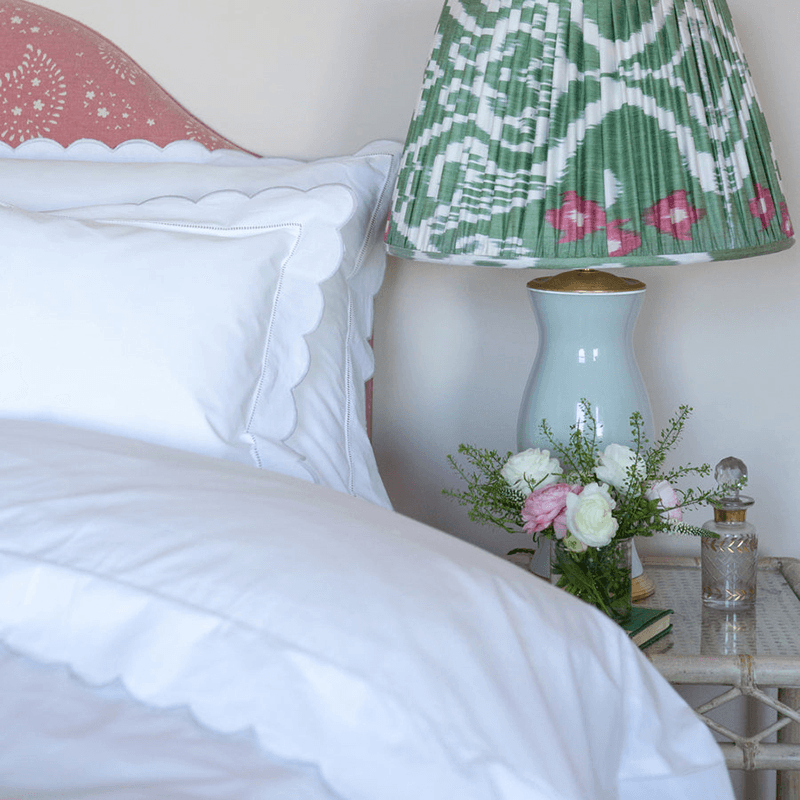Scallop Duvet Cover, Super King, Grey