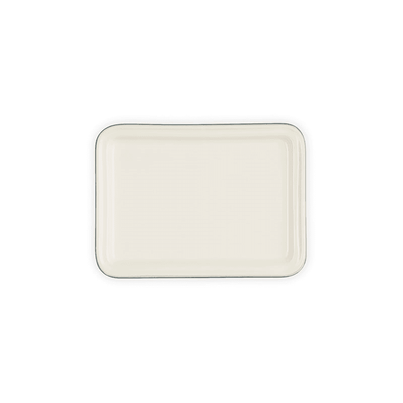 Stoneware Butter Dish, 17cm, Sea Salt