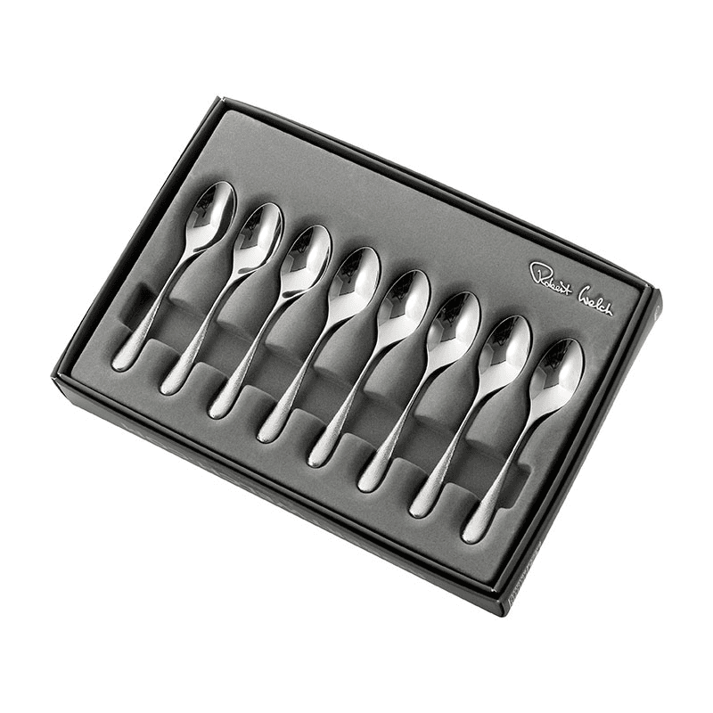 Sandstone 8 Piece Coffee Spoon Set, Stainless Steel