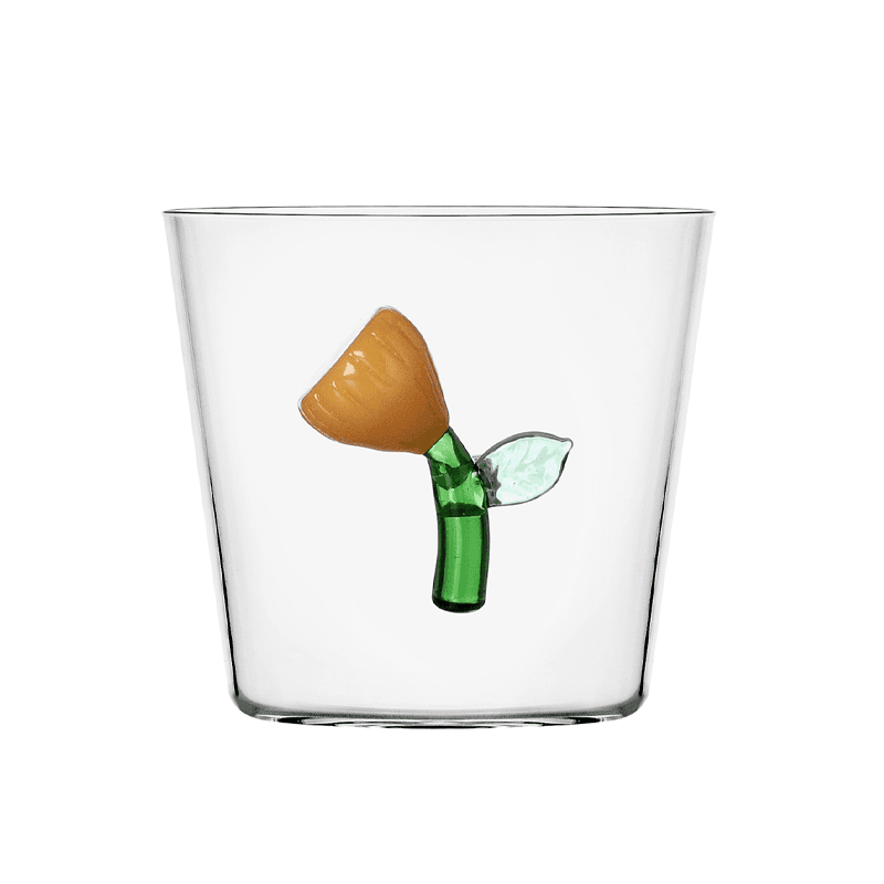 Botanica Flower Tumbler, 350ml, Amber