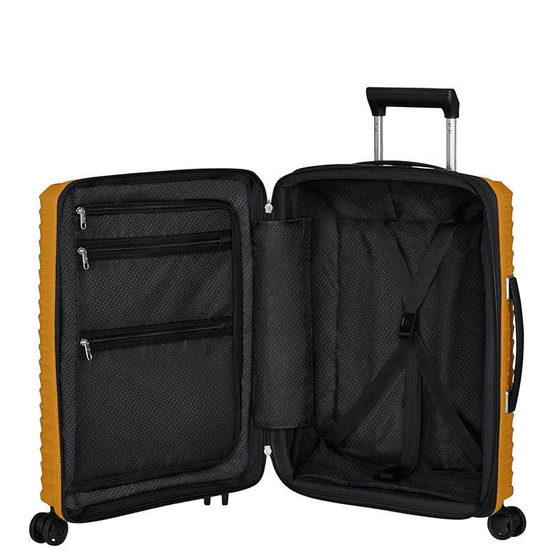 Upscape Cabin Suitcase, H55 x L40 x W20/23cm, Yellow