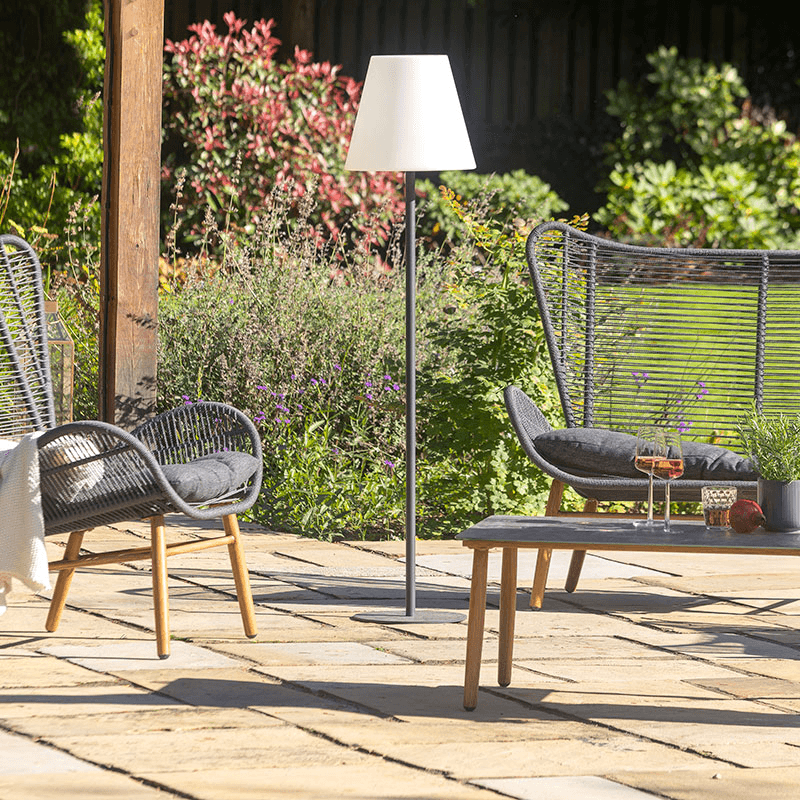 Outdoor Floor Lamp, H153cm, Grey