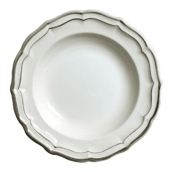 Image showing the Gien- Filet Taupe, Soup Plate, Set of 4 product.