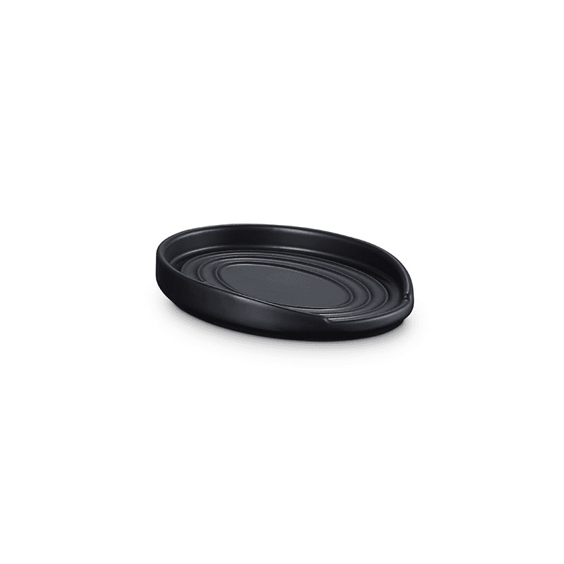 Oval Spoon Rest, Black