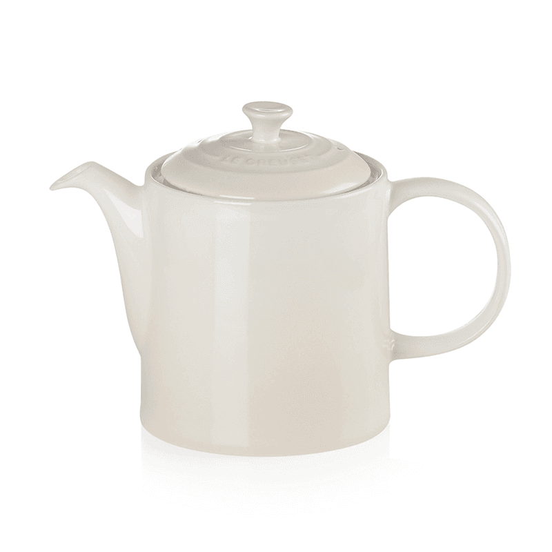 Stoneware Grand teapot, 1.3 litre, meringue