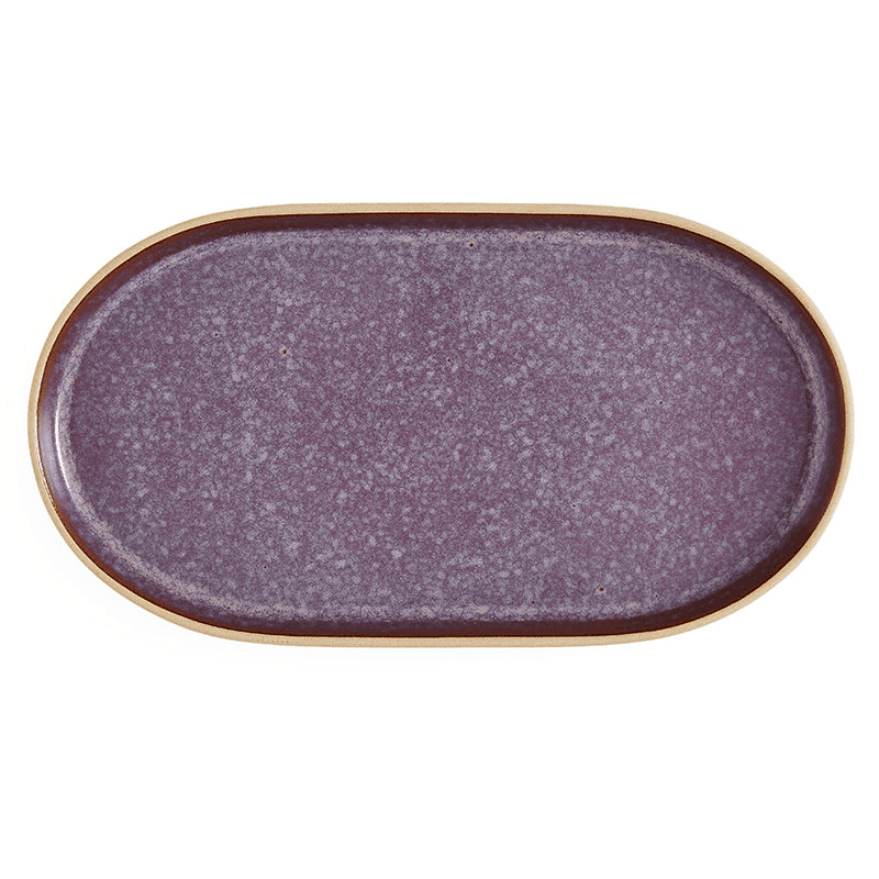 Minerals Oval Platter, L30.5 x W16cm, Amethyst