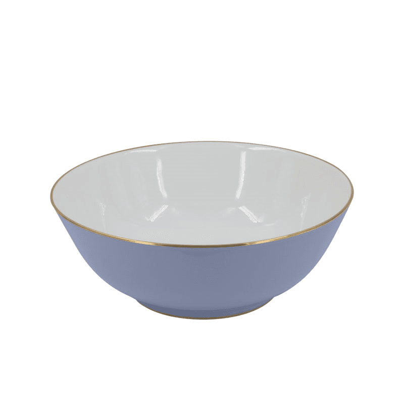 Sous Le Soleil Open Vegetable Dish, W9 x L25cm, Matt Gold Classic Ice Blue