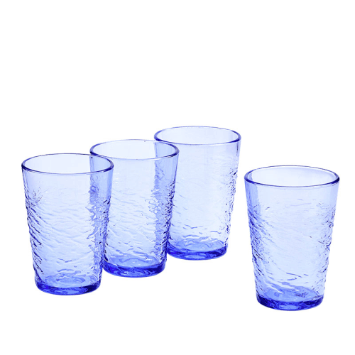 Image showing the Pacific Set of 4 Hiball Glasses, 500ml, Blue product.